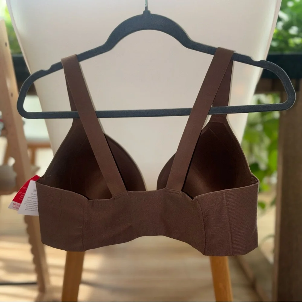 NWT Spanx Bra Front Close Full Coverage Chestnut Brown Size 40D - Picture 3 of 11
